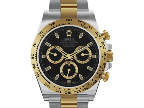 Rolex-Cosmograph Daytona two tone 3D Модель