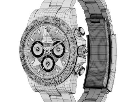 Rolex-Cosmograph Daytona Panda Modèle 3D