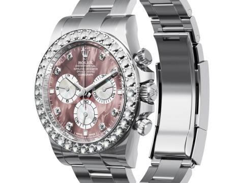 Rolex-Cosmograph Daytona diamonds 3D Model
