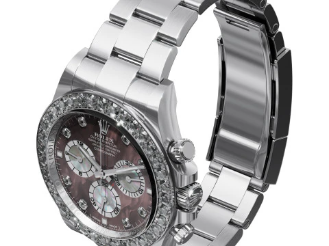 Rolex-Cosmograph Daytona diamonds 3D Model