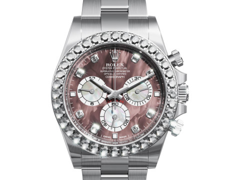 Rolex-Cosmograph Daytona diamonds 3D Model