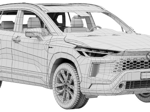 Toyota Corolla Cross Hybrid 2025 3D Model