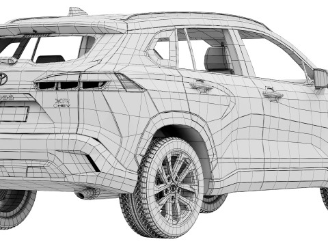 Toyota Corolla Cross Hybrid 2025 3D Model