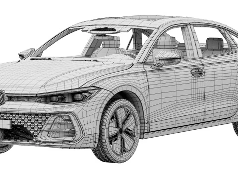 Volkswagen Passat Pro Sport 2025 3D Model