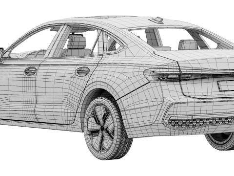Volkswagen Passat Pro Sport 2025 3D Model