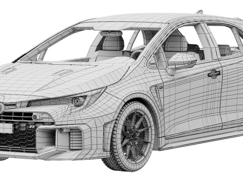 Toyota GR Corolla 2025 3D मॉडल