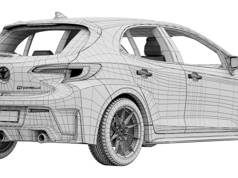 Toyota GR Corolla 2025 3D मॉडल