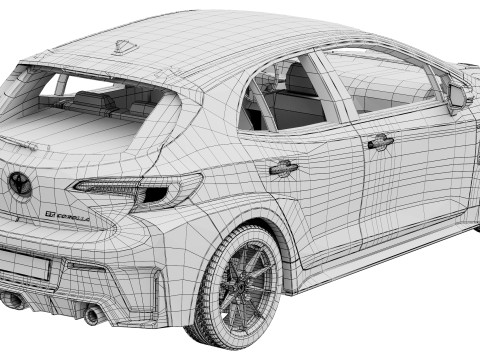Toyota GR Corolla 2025 3D मॉडल
