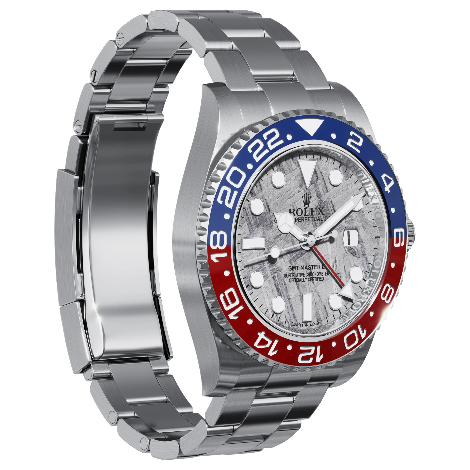 Rolex-GMT-Master II Meteorite Dial 3D Model .c4d .max .obj .3ds .fbx .stl .blend 