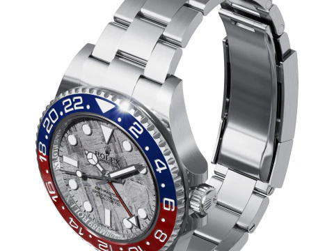 Rolex-GMT-Master II Meteorite Dial 3D Model