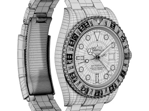 Rolex-GMT-Master II Meteorite Dial 3D Model