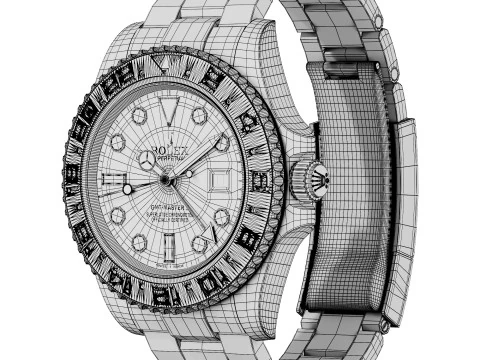 Rolex-GMT-Master II Meteorite Dial 3D Model