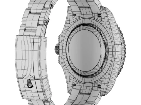 Rolex-GMT-Master II Meteorite Dial 3D Model
