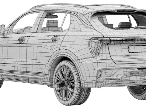 Lynk and Co 01 2025 3D-Modell