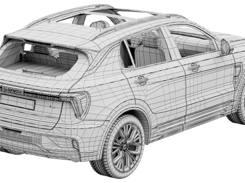 Lynk and Co 01 2025 3D-Modell