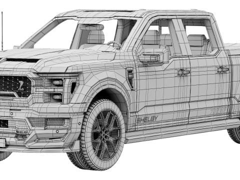 Shelby F-150 Super Snake 2024 3Dモデル