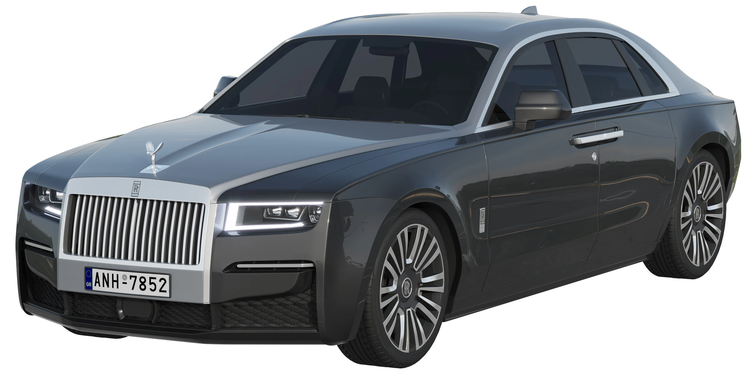 Ghost luxury sedan 3D Model .c4d .max .obj .3ds .fbx .stl .blend 
