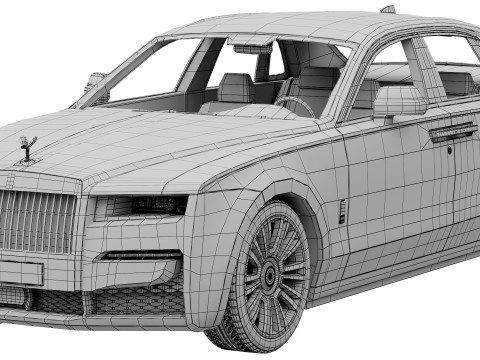 Ghost luxury sedan 3Dモデル