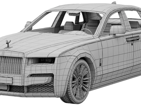 Ghost luxury sedan 3D Model