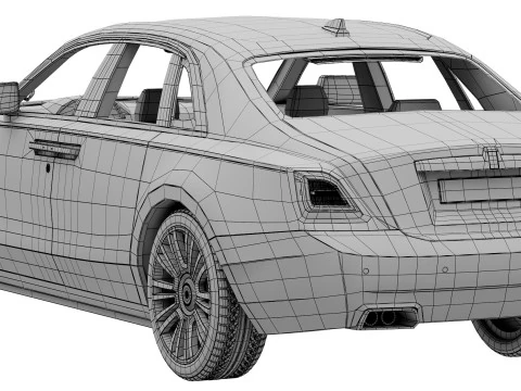 Ghost luxury sedan 3D Model