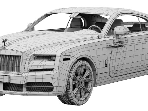 Wraith luxury coupe 3D Модель
