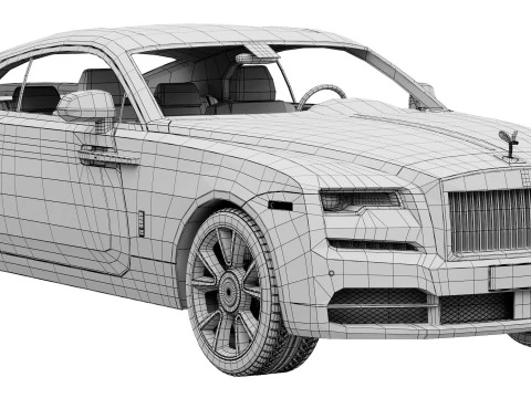 Wraith luxury coupe 3D Model