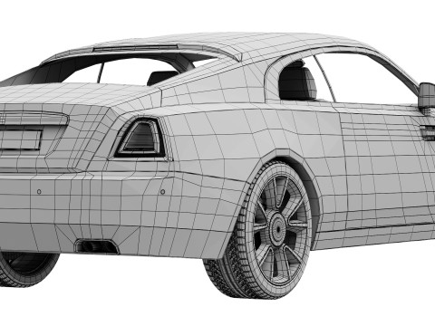 Wraith luxury coupe 3D Модель