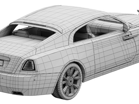 Wraith luxury coupe 3D Модель