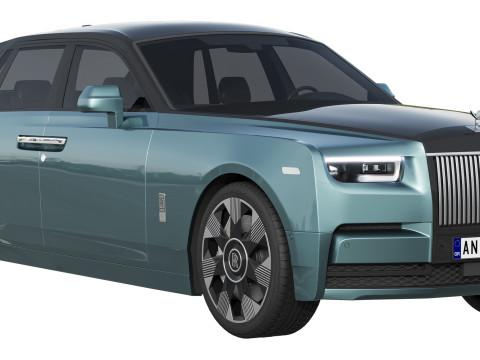 Phantom luxury sedan 3D Model