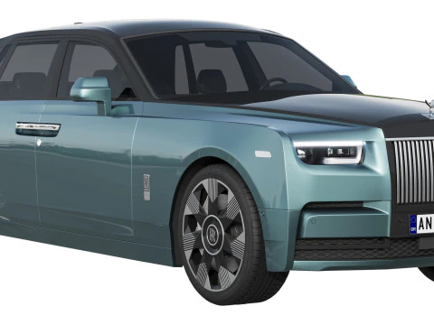 Phantom luxury sedan 3D Model
