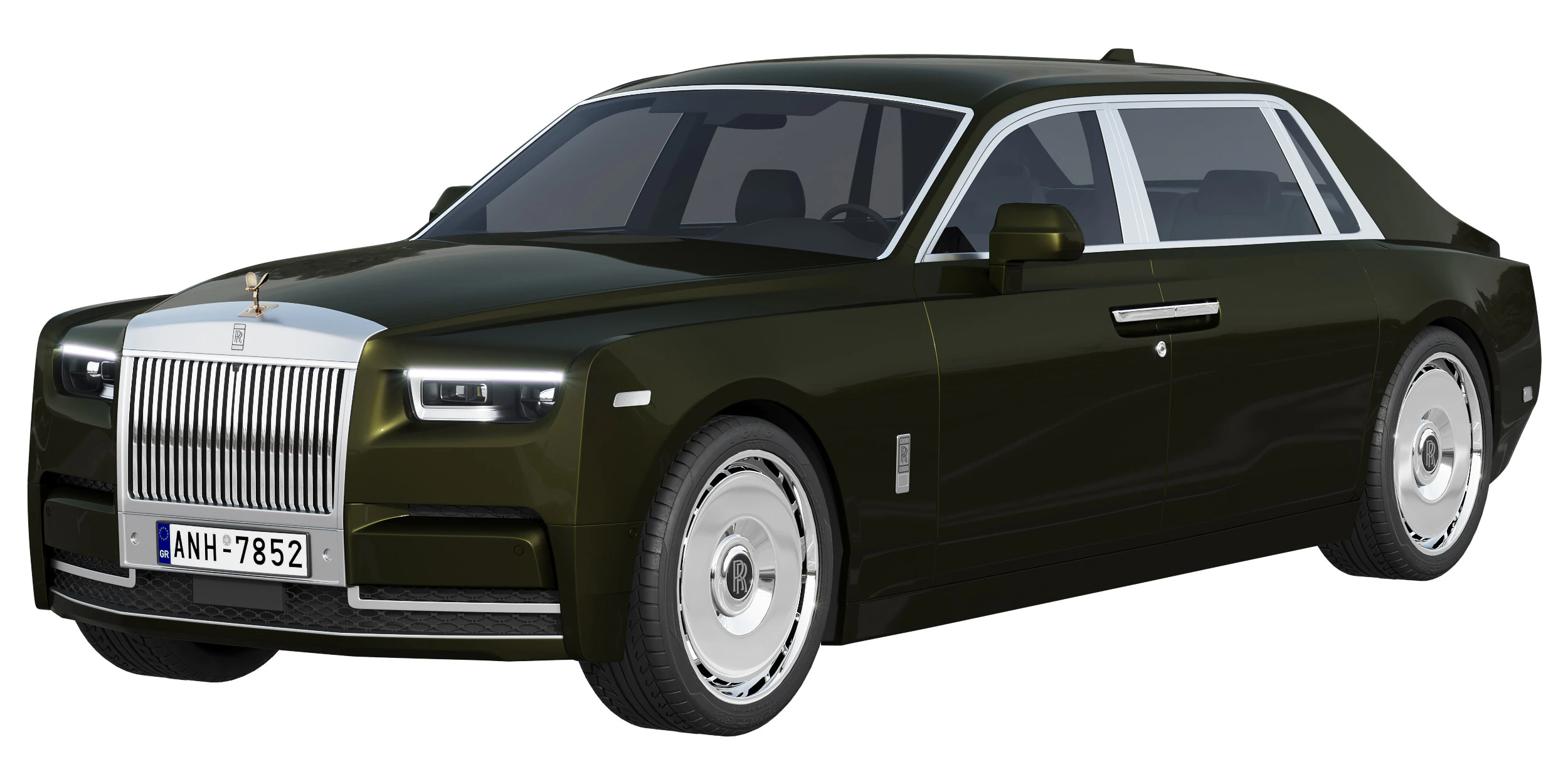 Phantom luxury sedan 3D Model .c4d .max .obj .3ds .fbx .stl .blend 
