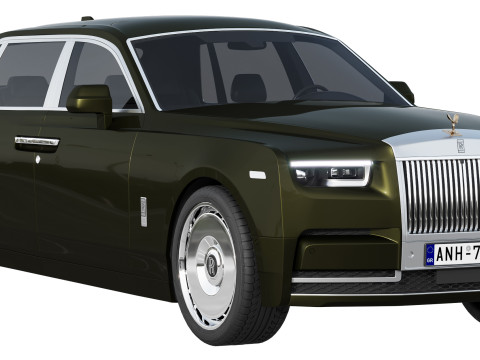 Phantom luxury sedan Modello 3D