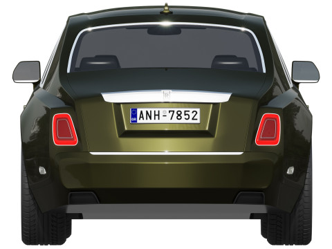Phantom luxury sedan Modello 3D
