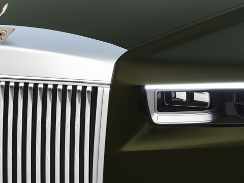 Phantom luxury sedan Modello 3D
