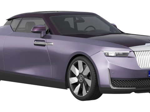 Droptail Amethyst luxury coupe 3D Model
