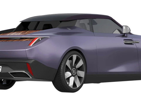 Droptail Amethyst luxury coupe 3D Model