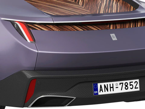 Droptail Amethyst luxury coupe 3D Model
