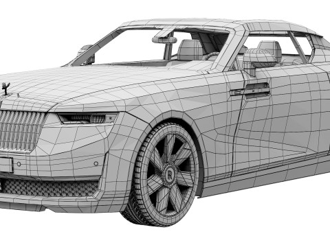 Droptail La Rose luxury coupe 3D-Modell