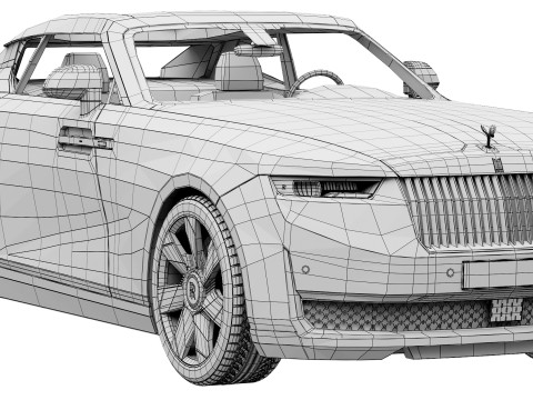 Droptail La Rose luxury coupe 3D-Modell