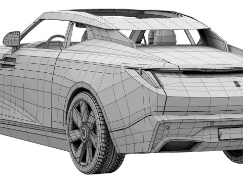 Droptail La Rose luxury coupe 3D-Modell