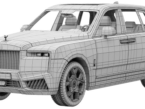 Cullinan luxury SUV 3D 모델