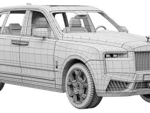 Cullinan luxury SUV 3D 모델