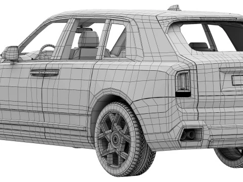 Cullinan luxury SUV 3D Model