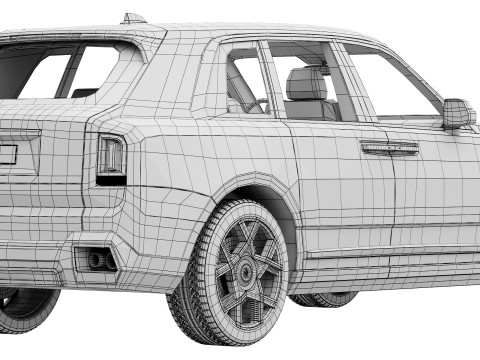 Cullinan luxury SUV 3D 모델