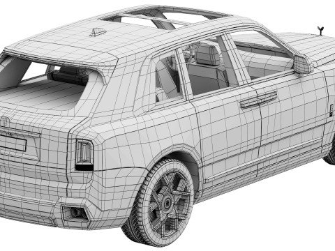 Cullinan luxury SUV 3D 모델