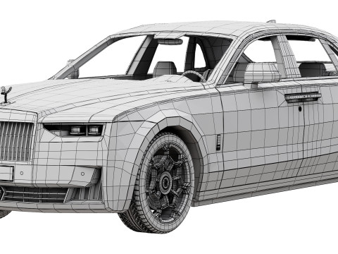 Ghost luxury sedan Modelo 3D