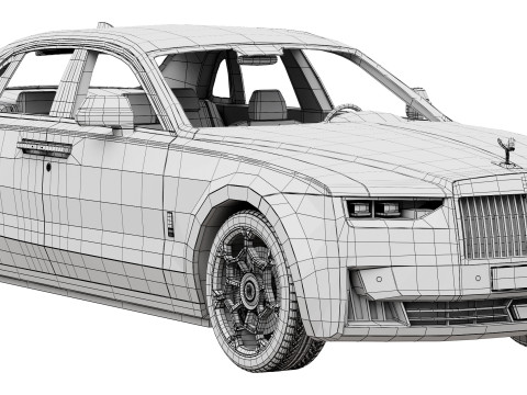 Ghost luxury sedan Modelo 3D