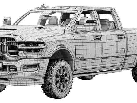 RAM 2500 Heavy Duty Rebel 2025 3D Model