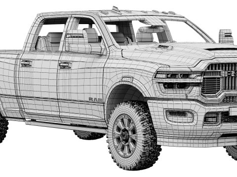 RAM 2500 Heavy Duty Rebel 2025 3D Model