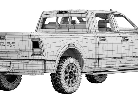 RAM 2500 Heavy Duty Rebel 2025 3D Model
